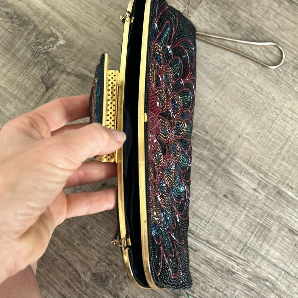 Vintage Mid Century beaded bag - Picture 7 of 10